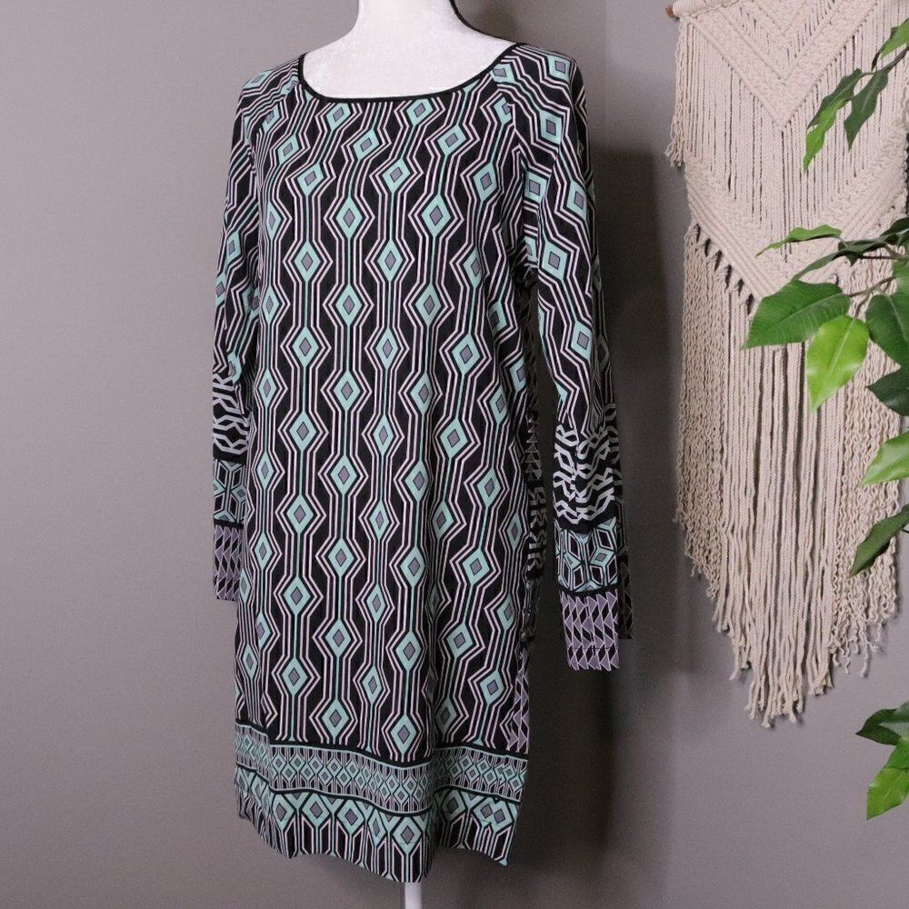 Hale Bob | Long Sleeve Shift Dress Medium